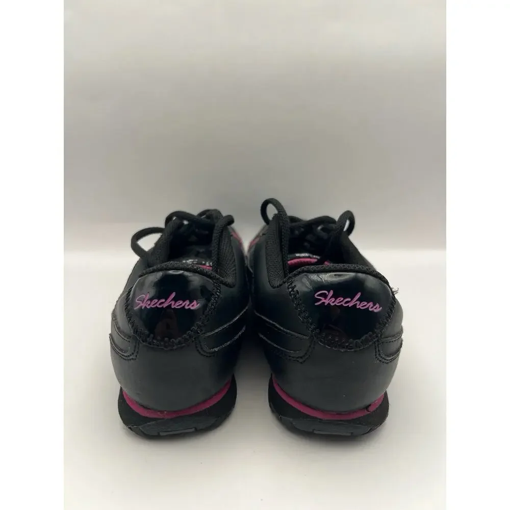 Skechers Bikers Lite Black And Pink Sneakers Women Size 7